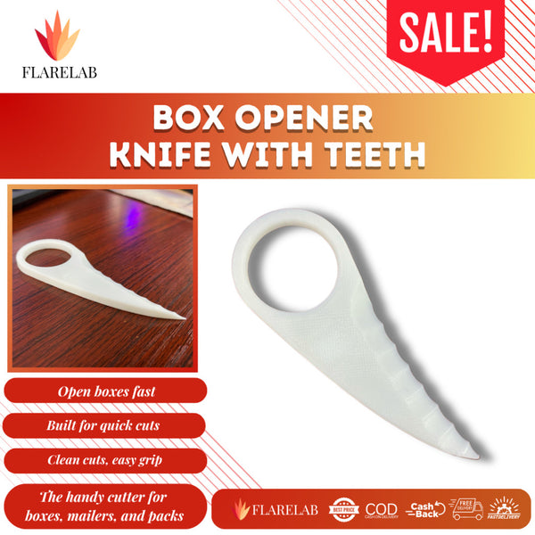 Box Opener Knife with Teeth