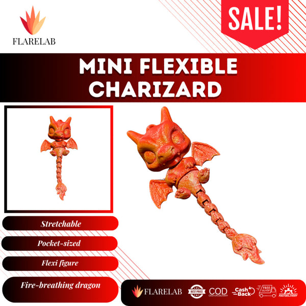 Mini Flexible Dragon Keychain | Flarelab