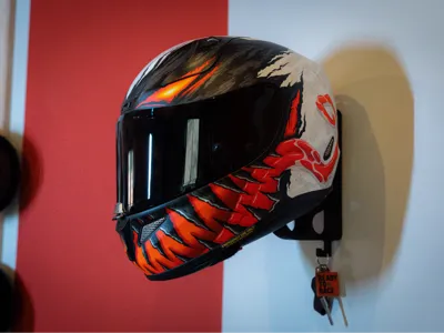 Helmet Holder Helmhalter Motorcycle Wall Mount – Vehicle Accessory