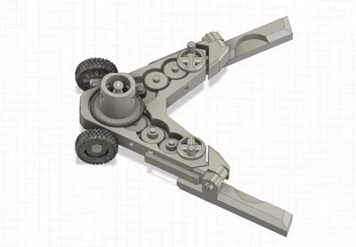 Mechanical Artillery Cannon Gun Moving Turret – Model Kit