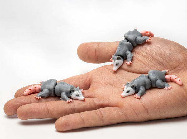 Tiny Opossum - Articulated Keychain