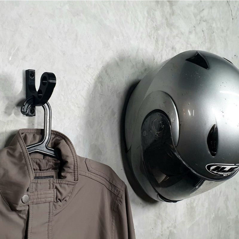 Helmet Wall Mount Motorcycle Holder Universal KNUCKLE Model